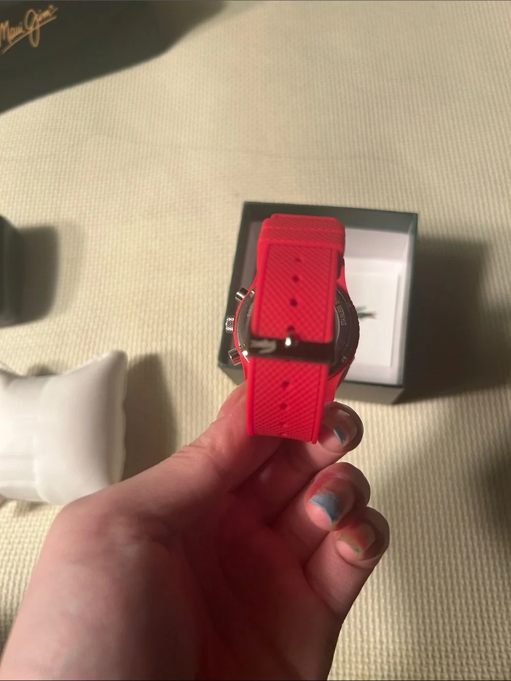 Lacoste vibrant red